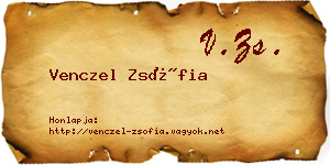Venczel Zsófia névjegykártya