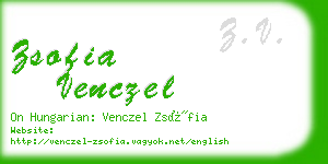 zsofia venczel business card